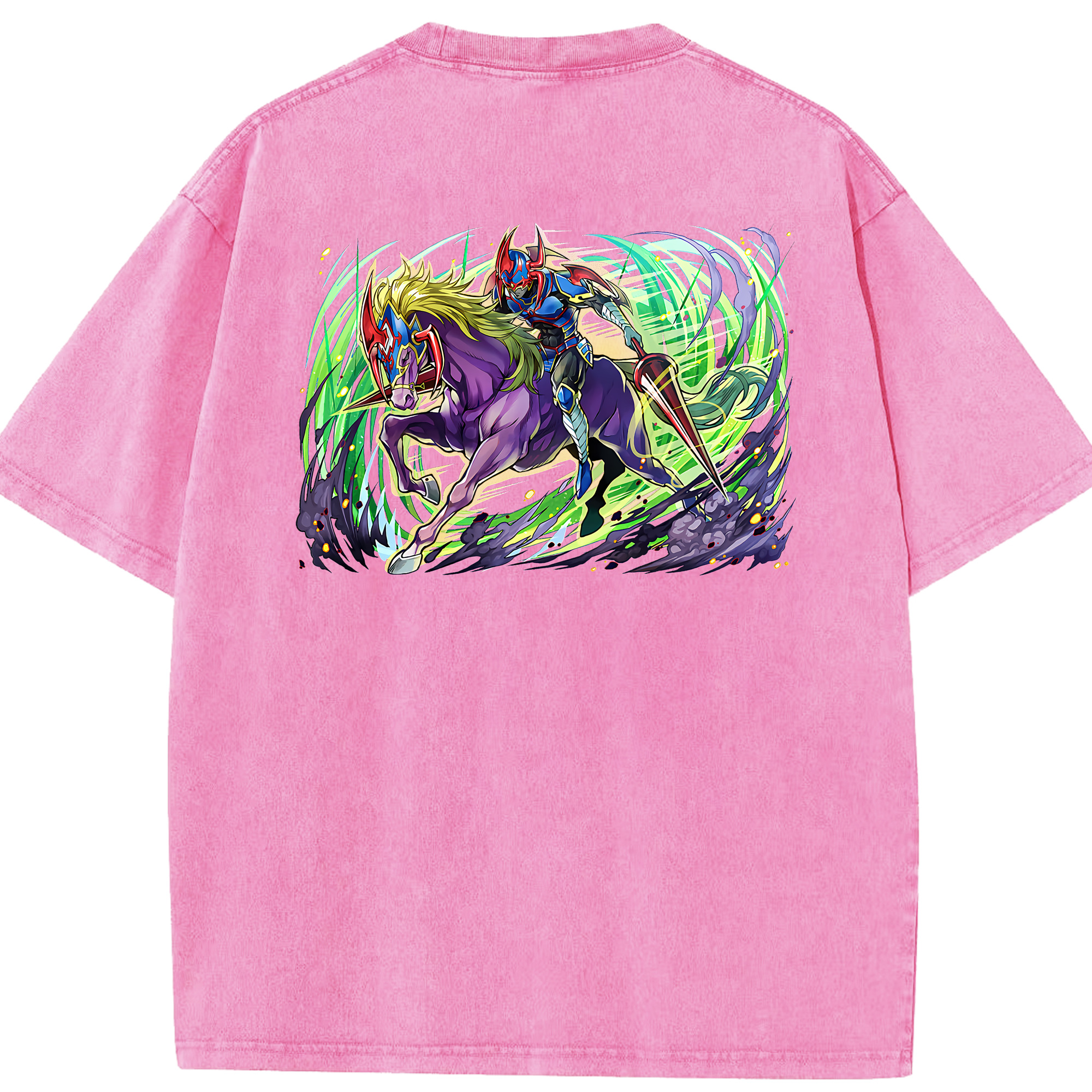 （画像用） 遊☆戯☆王 Yu-Gi-Oh! 綿100% ヴィンテージ風 半袖Tシャツ（背面プリント）